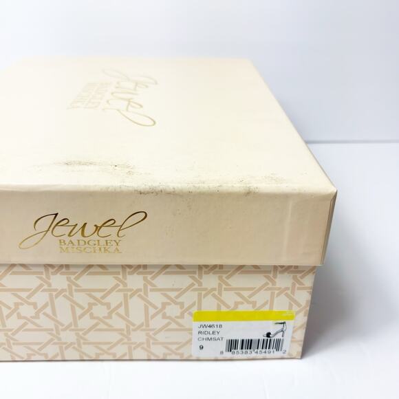 JEWEL BADGLEY MISCHKA RIDLEY WOMEN HEELS SIZE 9 BRAND NEW WITH BOX CHAMPAGNE - Picture 9 of 11